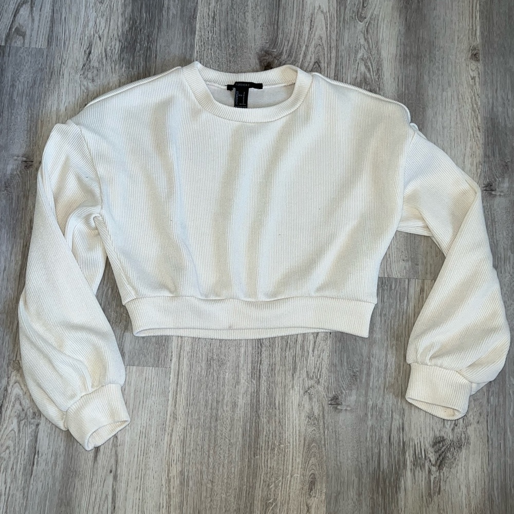 Forever 21 long sleeve crop top